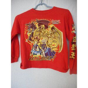 Red Yu-Gi-Oh! Tee T-Shirt Vintage 90s 1996 Yugioh Long Sleeve T-Shirt Youth